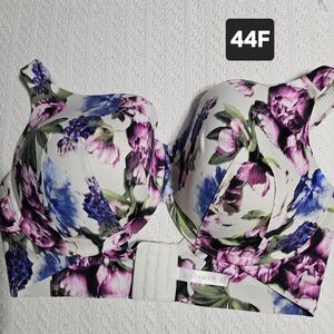 Cacique Floral Bra with Purple and Blue Accents